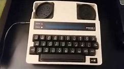 1983 Ultratec Minicom II TTY/TDD machine demo