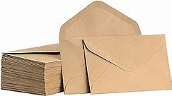 ValBox Mini Envelopes 100 Count 4.1 x 2.75 Inches Brown Kraft Envelopes Bulk Tiny Envelope Pockets for Gift Card, Small Note Cards, Business Card