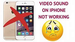 How To Fix iPhone 6 Sound Problem || Video Sound Not Working Fixed (proven) || SOFTWARE GENIUS