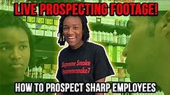 Live Cold Market Prospecting Footage: How to Prospect Sharp Store Employees.