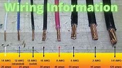 Electrical 101: Wire Information (Size, Amps, Type)