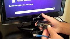 Set-up Roku 3, Instructions on how to perform each step.