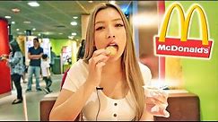 First time eating McDonald's in Hong Kong