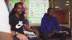 Interview with Genzebe Dibaba and Jereem Richards