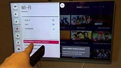 How to connect and setup your LG Smart TV to a home wireless network and the internet for apps