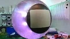 2.0meter moon shape print video balloon 60inch