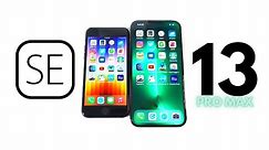iPhone SE 3 vs iPhone 13 Pro Max Speed Test!