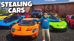 Stealing Cars Back From Cops in GTA RP!