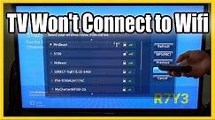 Samsung Smart TV Won't Connect to Wifi Internet (Easy Fix Tutorial)