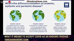 What It Means to Accept Covid as an Endemic Disease - 1breakingnews.com