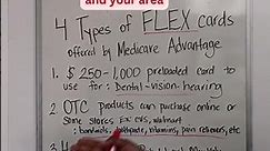 FLEX CARDS: the 4 types of Medicare Advantage flex card #medicareadvantage #shorts