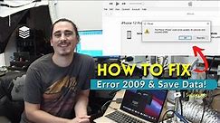 How to fix iPhone Error 2009 & Save Your Data! (iPhone 12 Pro Max Solution Only)