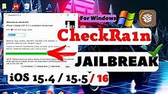 iOS 15/15.5/16 - Jailbreak - CheckRa1n 0.12.5 - Jailbreak iOS