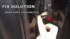 VAG AUDI A4 B6 Drivers Side Door Lock Remote Issue Fix