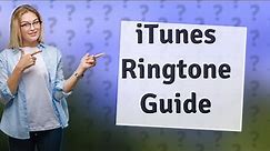 Can I use a song from my iTunes library as a ringtone?