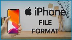 How to change file format on iPhone