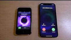 iPhone 3g vs iPhone 12 Incoming Call
