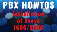 Installation and Configuration of Avaya 1600/9600 Series IP Telephones (NON-DHCP) - Avaya PBX