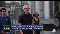 Apple CEO Tim Cook arrives in New York for iPhone 14 launch