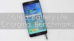 Samsung Galaxy Note 5 Battery Life Charging Time & Benchmarks