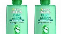 Garnier Fructis Pure Clean Detangler + Air Dry Spray, 5.0 Fl Oz, 2 Count (Packaging May Vary)
