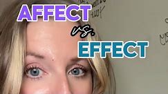 Affect vs. Effect of #ClassIsInSession