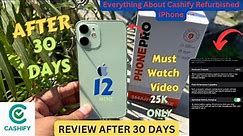 30 Days Later: Cashify Refurbished iPhone 12 MINI Review - After 30 Days review #iphone12mini