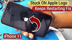 iPhone Stuck ON Apple Logo Fix | iPhone 11 Stuck In Restart Loop | Keeps Restarting Fix iPhone 11