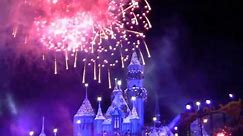 2011 Disneyland New Year's Eve Fireworks Dec. 31, 2010 - Upclose & Center View
