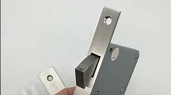 Stainless Steel Single Hook Lock Body Margin 60mm Invisible Sliding Door Lock