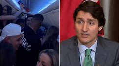 'Completely irresponsible': Trudeau slams partying passengers in viral video