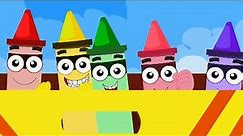 Crayons Color Song, Learn Colors, Learning Video for Babies