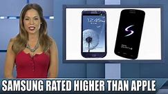 Samsung Galaxy S3 and the Galaxy Note 2 have been rated higher in customer satisfaction than any App