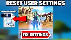 How To Reset Your FORTNITE Game User Settings! (FIX FORTNITE SETTINGS)