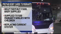 Prepaid debit cards to migrants