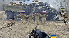 Terrifying Moment Ukrainian Forces Cripple Russian Troops Near Bakhmut