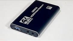 4K HDMI Video Capture Card USB 3.0 REVIEW