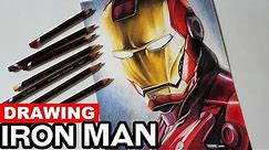 Drawing Iron Man • Color Pencil Timelapse Speed Drawing • Marvel Avengers Fan Art