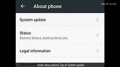 How To Update Android phone