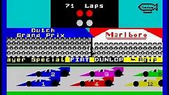 Formula One Walkthrough, ZX Spectrum