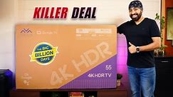 55 inch 4K Google TV - Rs 27,990 | Best Deal Flipkart Big Billion Days - Iffalcon 55U62 REVIEW 🔥