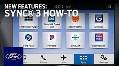 SYNC®3: New Features | SYNC 3 How-To | Ford