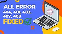 404, 401 and 403 error: How to Fix It quick and easy | Http error 404 को कैसे ठीक करें
