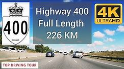 Highway 400 | Entire Route | Highway 401 to Parry Sound | 4K with Music