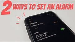How To Set An Alarm on iPhone (2021)