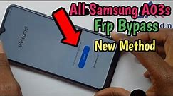 All Samsung A03s Frp Bypass Without PC Fix Samsung Could Update Unlock Google Account A03s