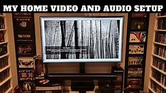 My Home Video And Audio Setup. LG 65" CX, Samsung Q90R Soundbar & Panasonic UB820 4k Blu Ray Player.