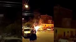 Car Explosion Allentown PA Raw Footage (Warning Graphic)
