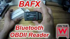 BAFX OBDII Bluetooth Reader Unboxing & Use