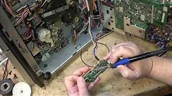 RCA VET650 VHS VCR from 1981 Drum Servo and Speed Detection faults repaired